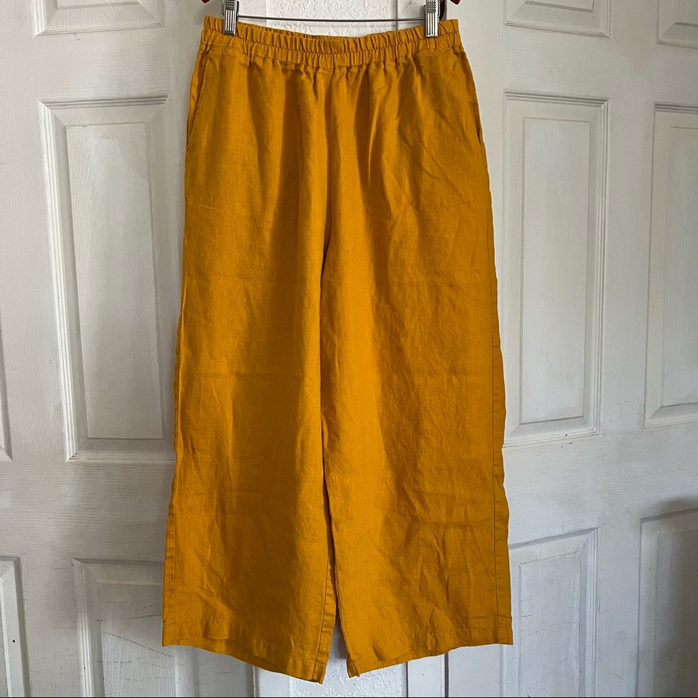 Amour Vert Salice Linen Pants Size XL - Picture 3 of 9